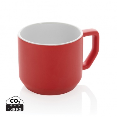 Logo trade corporate gifts image of: Ceramic modern mug 350ml