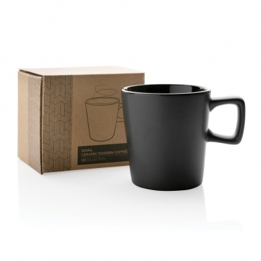 Logotrade promotional gift image of: Ceramic modern coffee mug 300ml