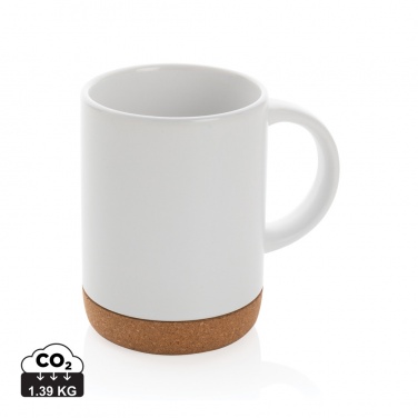 Logo trade promotional merchandise picture of: Ceramic mug with cork base 280ml