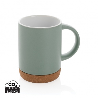 Logo trade promotional items picture of: Ceramic mug with cork base 280ml