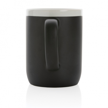 Logo trade corporate gifts image of: Ceramic mug with white rim 300ml