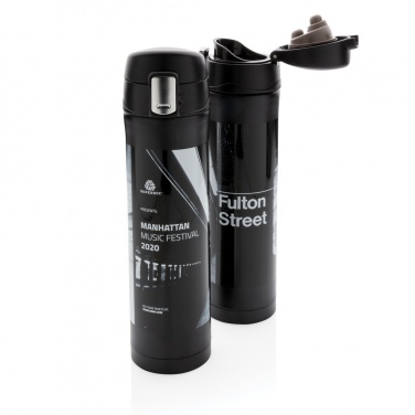 Logotrade business gift image of: RCS Re-steel easy lock vacuum flask