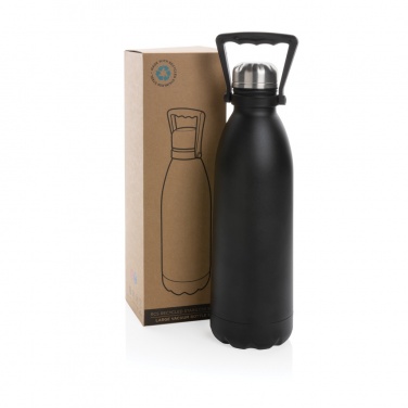 Logotrade promotional giveaway picture of: RCS Recycled stainless steel large vacuum bottle 1.5L