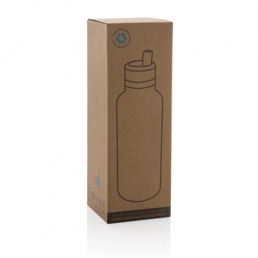 Logo trade promotional gift photo of: Hydro RCS recycled stainless steel vacuum bottle with spout