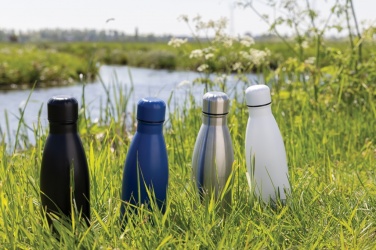 Logo trade promotional item photo of: Eureka RCS certified re-steel single wall water bottle