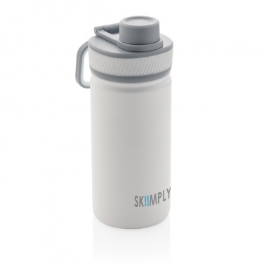 Logotrade advertising product image of: Vacuum stainless steel bottle with sports lid 550ml