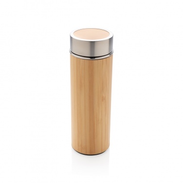 Logotrade promotional item image of: Leak proof bamboo vacuum bottle