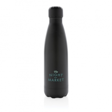Logotrade promotional item picture of: Solid colour vacuum stainless steel bottle 500 ml