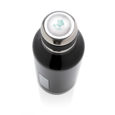 Logo trade business gifts image of: Leak proof vacuum bottle with logo plate