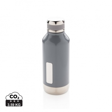 Logotrade business gift image of: Leak proof vacuum bottle with logo plate