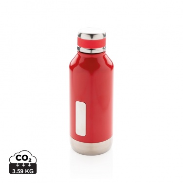 Logo trade promotional merchandise image of: Leak proof vacuum bottle with logo plate