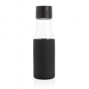 Logo trade promotional giveaways picture of: Ukiyo glass hydration tracking bottle with sleeve