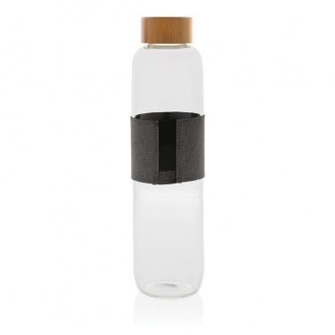 Logo trade corporate gifts image of: Impact borosilicate glass bottle with bamboo lid
