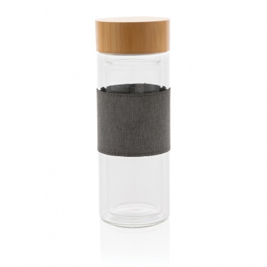 Logotrade promotional product image of: Impact double wall borosilicate glass bottle