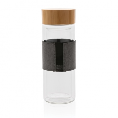 Logotrade promotional gift picture of: Impact double wall borosilicate glass bottle