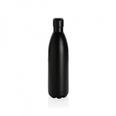 Logo trade promotional products picture of: Solid colour vacuum stainless steel bottle 1L