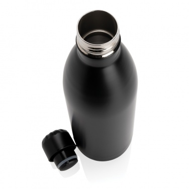 Logo trade corporate gifts picture of: Solid colour vacuum stainless steel bottle 1L