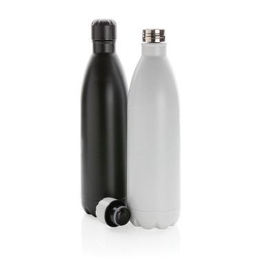 Logo trade promotional gifts image of: Solid colour vacuum stainless steel bottle 1L