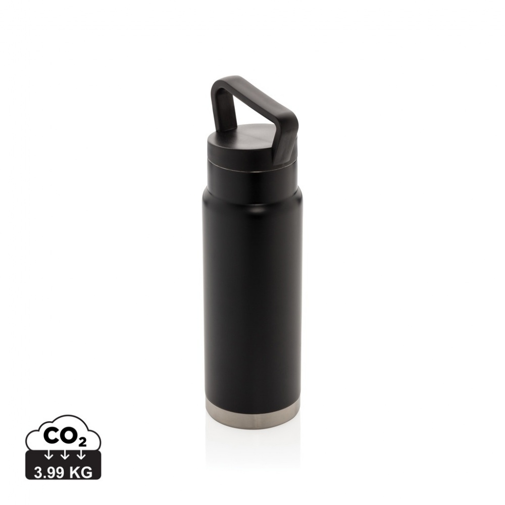 Logo trade promotional gifts image of: Leakproof vacuum on-the-go bottle with handle