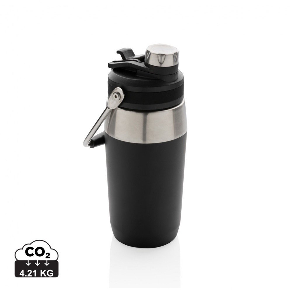 Logotrade promotional merchandise image of: Vacuum stainless steel dual function lid bottle 500ml