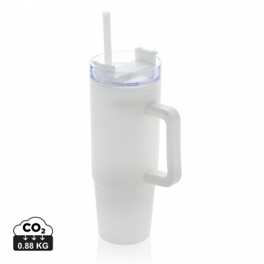 Logo trade promotional giveaway photo of: Tana RCS plastic tumbler with handle 900ml