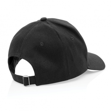 Logo trade promotional gifts image of: Impact 5panel 280gr Recycled cotton cap with AWARE™ tracer