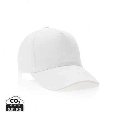 Logotrade corporate gift image of: Impact 5panel 280gr Recycled cotton cap with AWARE™ tracer