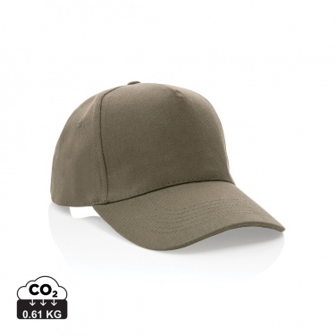 Logotrade promotional merchandise picture of: Impact 5panel 280gr Recycled cotton cap with AWARE™ tracer