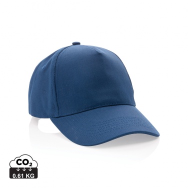 Logo trade promotional giveaway photo of: Impact 5panel 280gr Recycled cotton cap with AWARE™ tracer