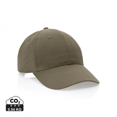 Logo trade promotional merchandise photo of: Impact 6 panel 190gr Recycled cotton cap with AWARE™ tracer