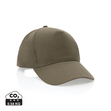 Logotrade promotional items photo of: Impact 5 panel 190gr Recycled cotton cap with AWARE™ tracer