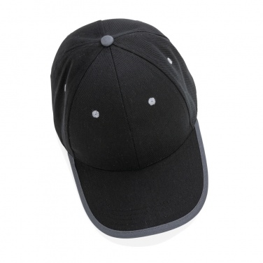 Logotrade advertising products photo of: Impact AWARE™ Brushed rcotton 6 panel contrast cap 280gr