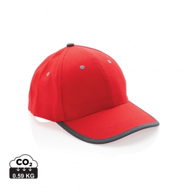 Logotrade promotional gift image of: Impact AWARE™ Brushed rcotton 6 panel contrast cap 280gr