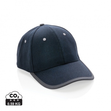Logo trade promotional gift photo of: Impact AWARE™ Brushed rcotton 6 panel contrast cap 280gr