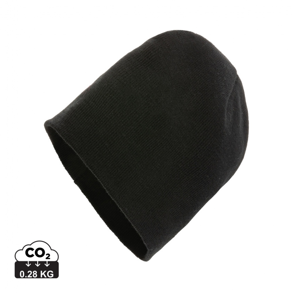 Logo trade corporate gift photo of: Impact AWARE™ classic beanie with Polylana®