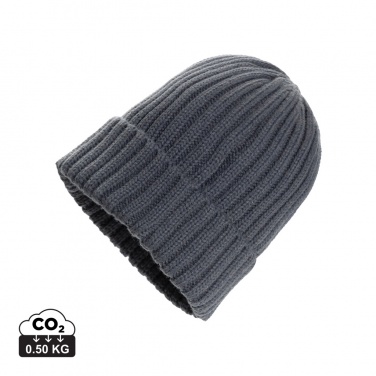 Logo trade promotional items image of: Kennedi AWARE™ Polylana® beanie with large rib