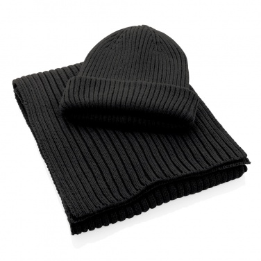 Logotrade promotional item image of: Impact AWARE™  Polylana® double knitted beanie
