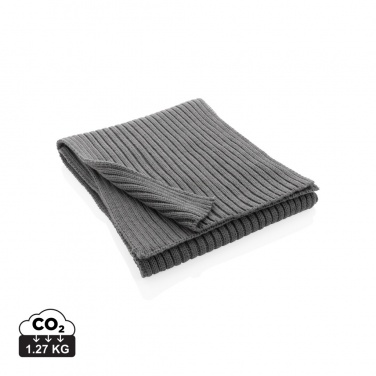 Logotrade advertising products photo of: Impact AWARE™ Polylana® knitted scarf 180 x 25cm