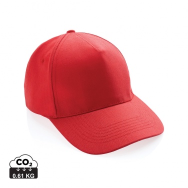 Logotrade corporate gift image of: Impact 5panel 280gr Recycled cotton cap with AWARE™ tracer