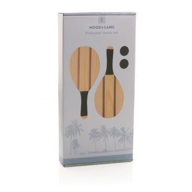Logotrade corporate gifts photo of: Wooden frescobol tennis set