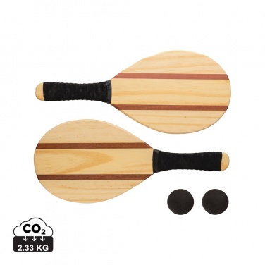 Logotrade promotional gifts photo of: Wooden frescobol tennis set