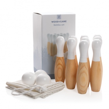 Logotrade corporate gift image of: Wooden skittles set