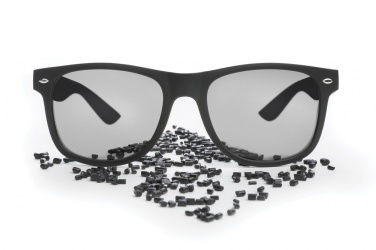 Logo trade promotional merchandise image of: GRS recycled PC plastic sunglasses