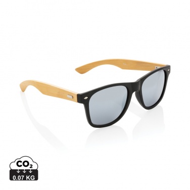 Logotrade promotional product image of: Bamboo and RCS recycled plastic sunglasses
