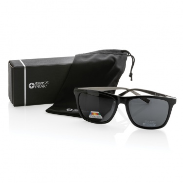Logotrade promotional products photo of: Swiss Peak RCS rplastic polarised sunglasses