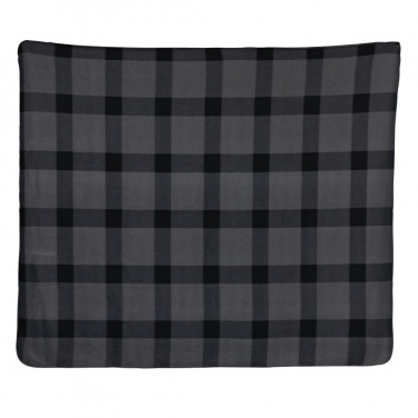 Logo trade promotional items image of: Soft plaid fleece blanket