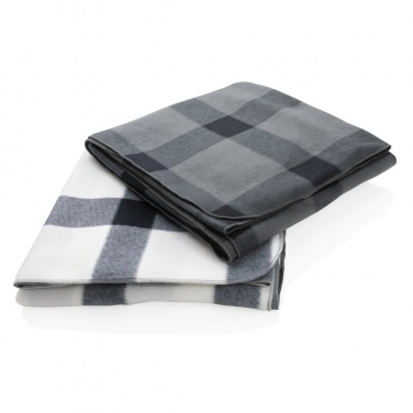 Logo trade promotional products picture of: Soft plaid fleece blanket