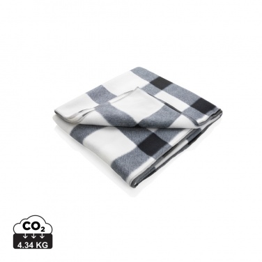Logo trade promotional products image of: Soft plaid fleece blanket
