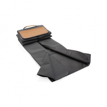 Logo trade promotional gift photo of: Impact AWARE™ RPET picnic blanket with PU cover