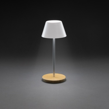 Logo trade promotional merchandise picture of: Pure Glow RCS usb-rechargeable recycled plastic table lamp